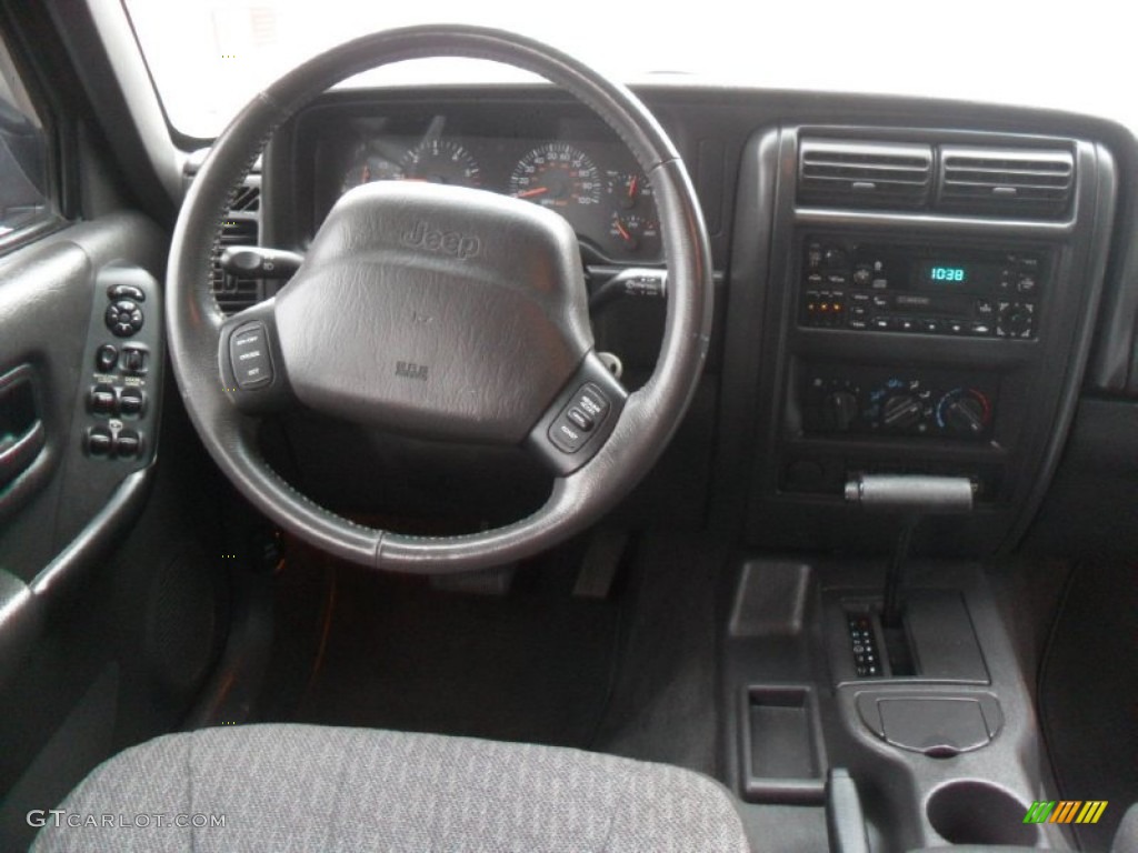 2000 Jeep Cherokee Sport Agate Black Dashboard Photo #74341112