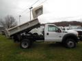 Oxford White 2012 Ford F550 Super Duty XL Regular Cab 4x4 Dump Truck