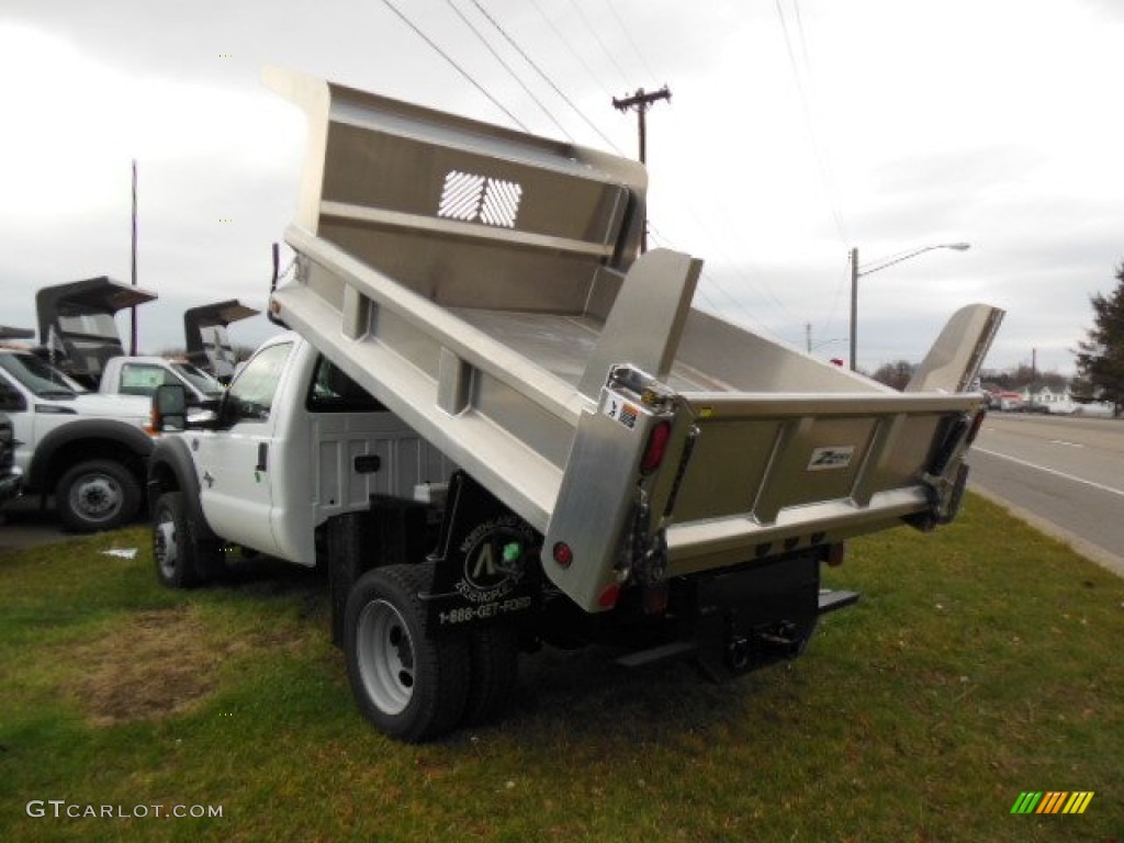 Oxford White 2012 Ford F550 Super Duty XL Regular Cab 4x4 Dump Truck Exterior Photo #74341553