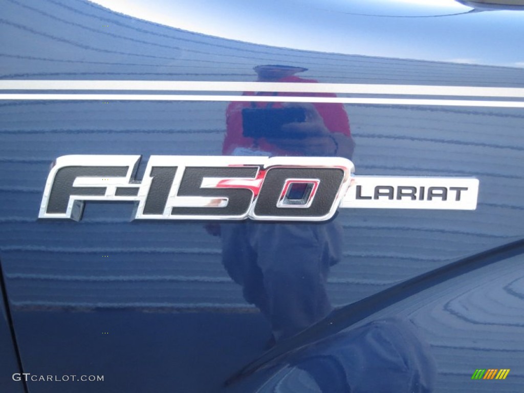2011 F150 Lariat SuperCrew - Dark Blue Pearl Metallic / Black photo #14