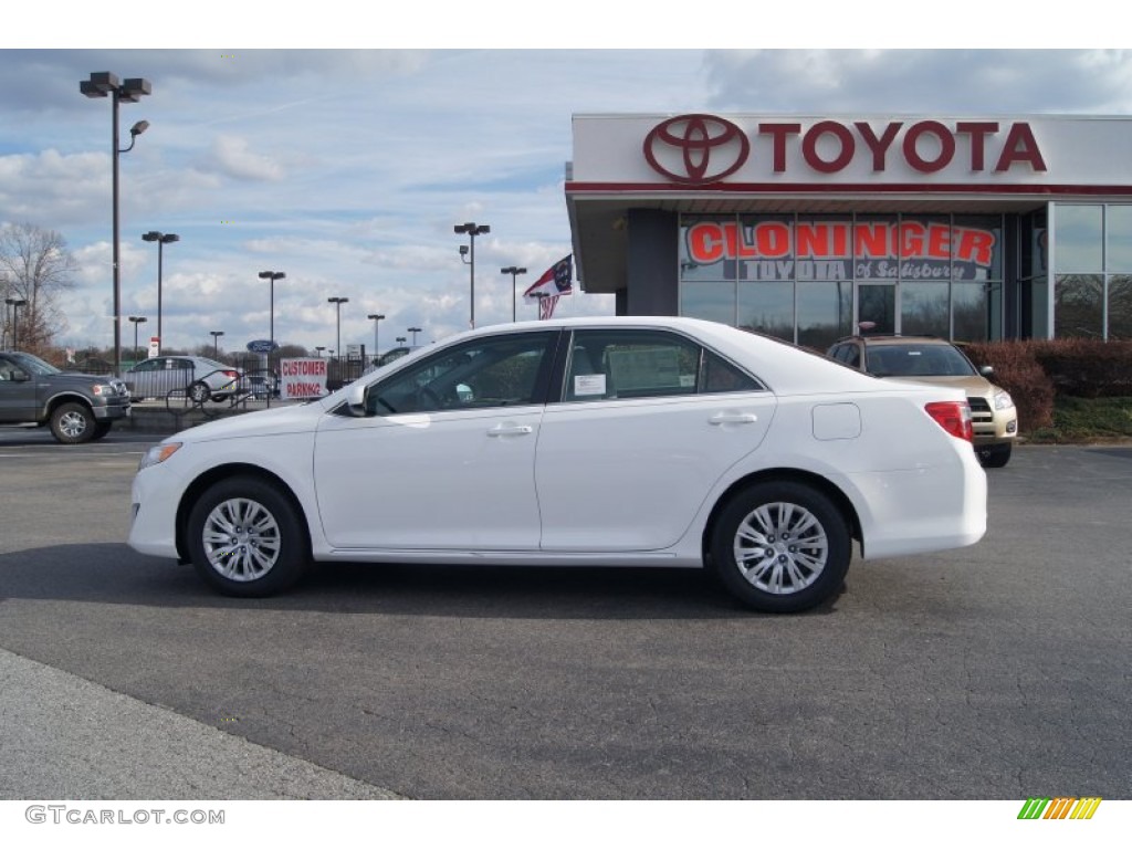 2012 Camry LE - Super White / Ash photo #2