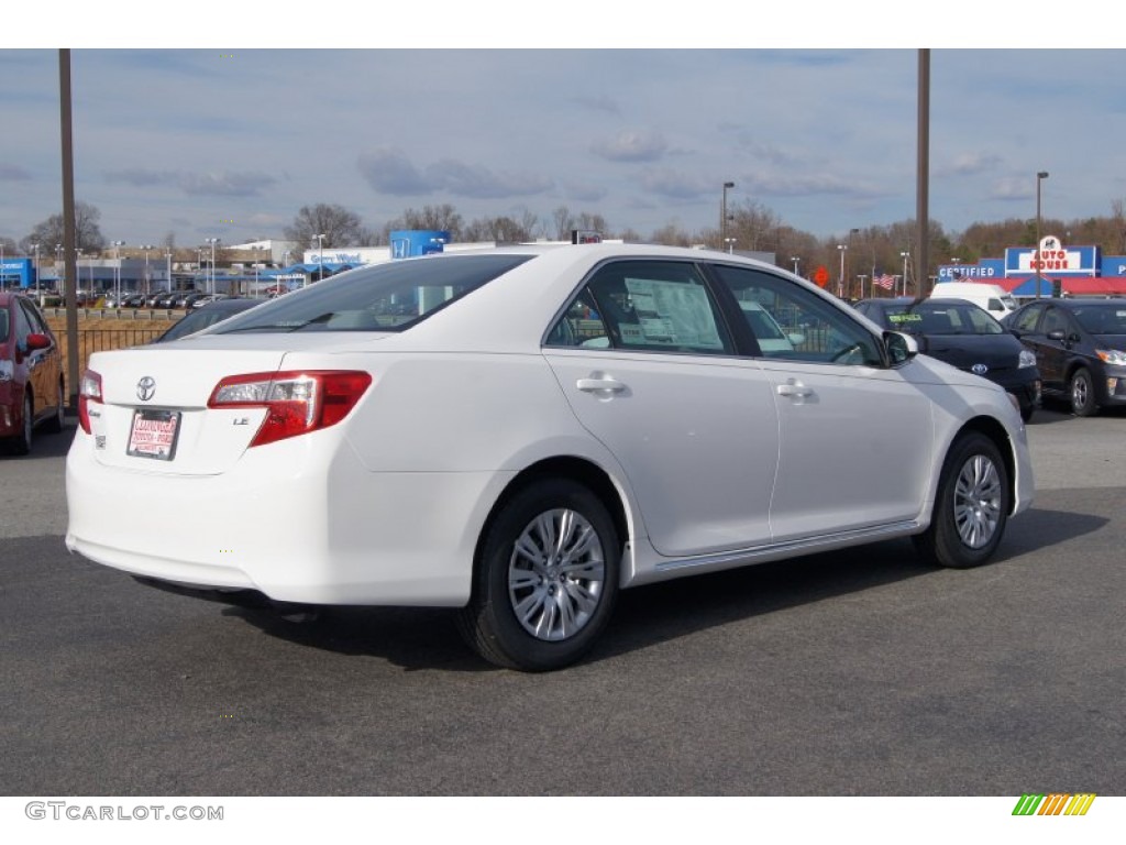 2012 Camry LE - Super White / Ash photo #5