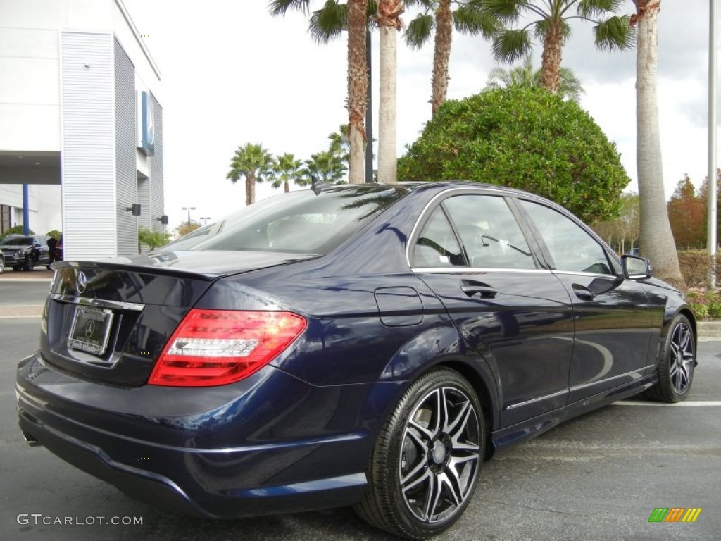 Lunar Blue Metallic 2013 Mercedes-Benz C 250 Sport Exterior Photo #74345057