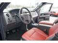 Limited Unique Red Leather Prime Interior Photo for 2013 Ford F150 #74345270