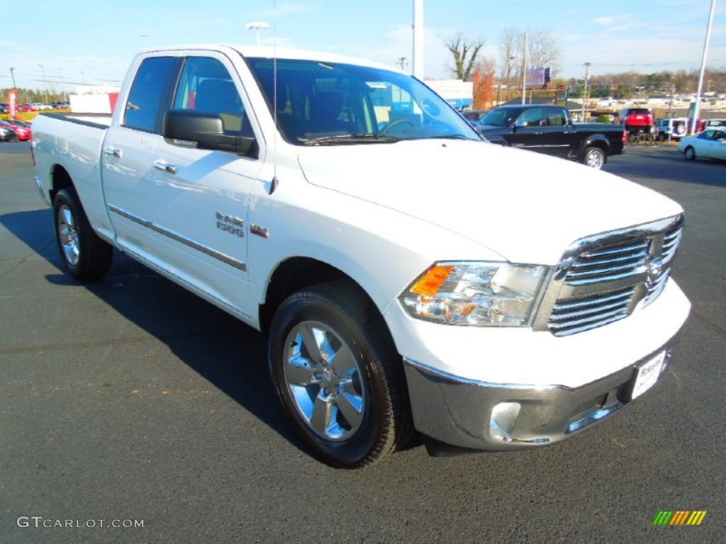 2013 1500 Big Horn Quad Cab 4x4 - Bright White / Canyon Brown/Light Frost Beige photo #1