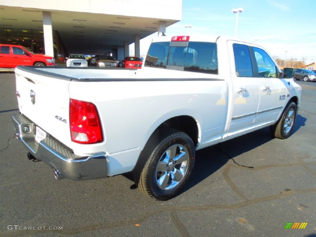 2013 1500 Big Horn Quad Cab 4x4 - Bright White / Canyon Brown/Light Frost Beige photo #5