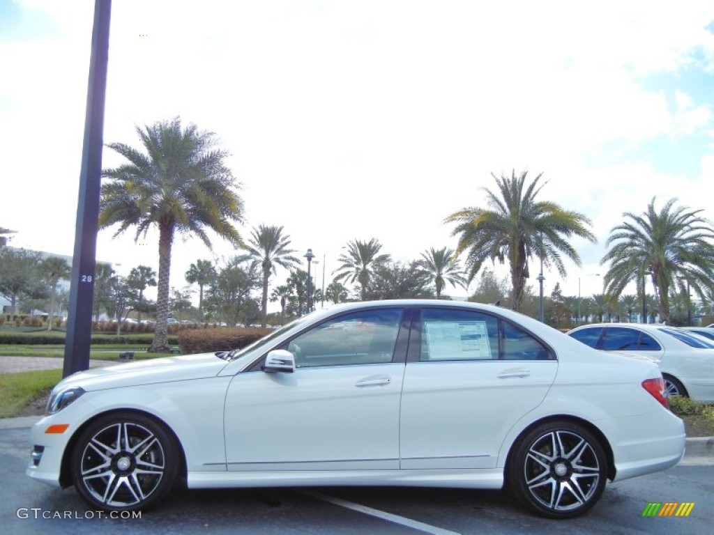 Polar White 2013 Mercedes-Benz C 250 Sport Exterior Photo #74345615
