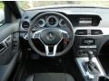 Black/Red Stitch w/DINAMICA Inserts Dashboard Photo for 2013 Mercedes-Benz C #74345747