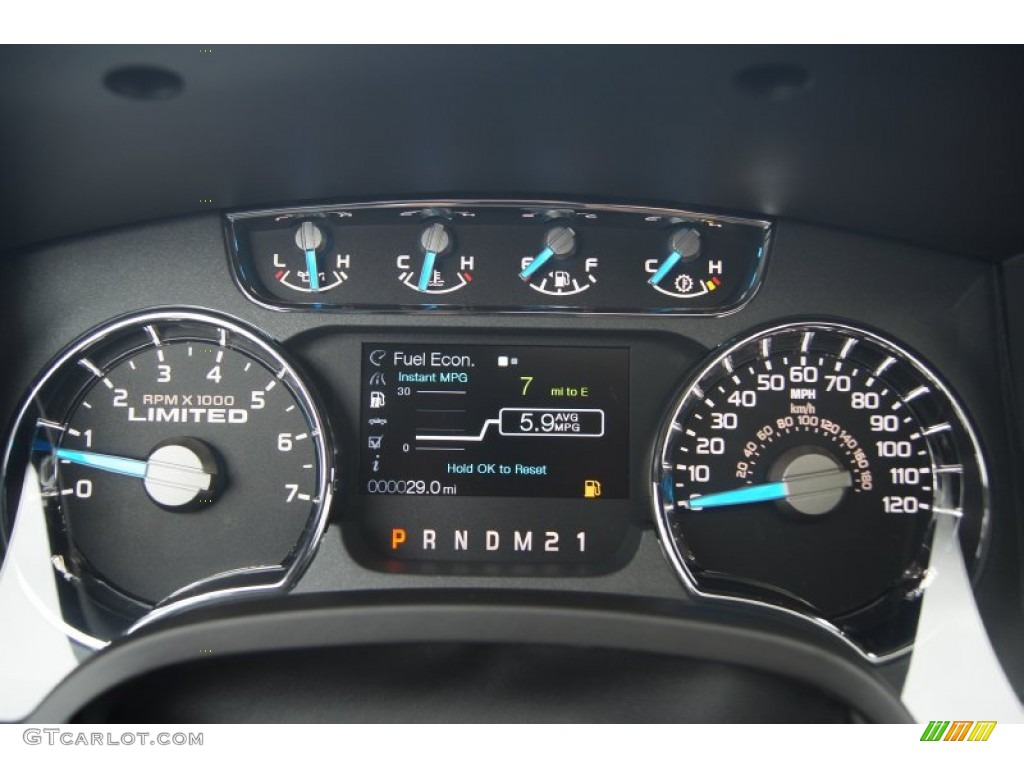 2013 Ford F150 Limited SuperCrew 4x4 Gauges Photo #74345826