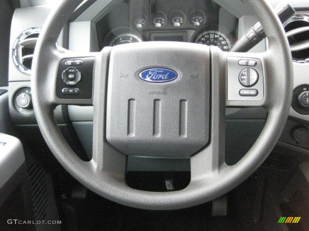 2013 Ford F250 Super Duty XLT Crew Cab 4x4 Steel Steering Wheel Photo #74345836