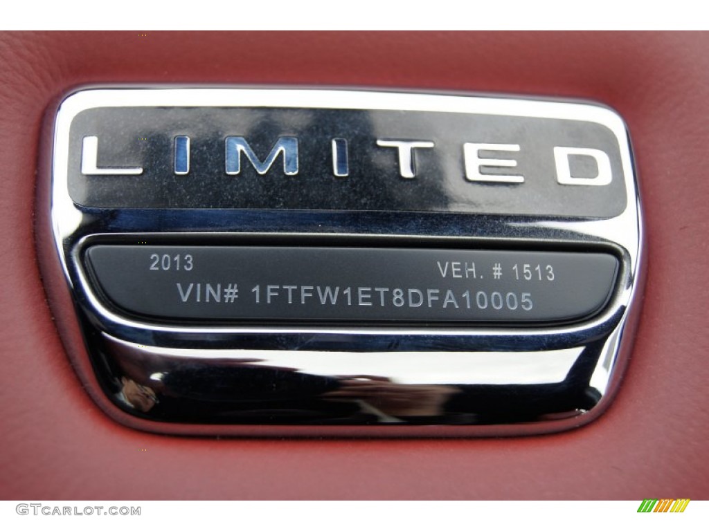 2013 Ford F150 Limited SuperCrew 4x4 Marks and Logos Photo #74346062