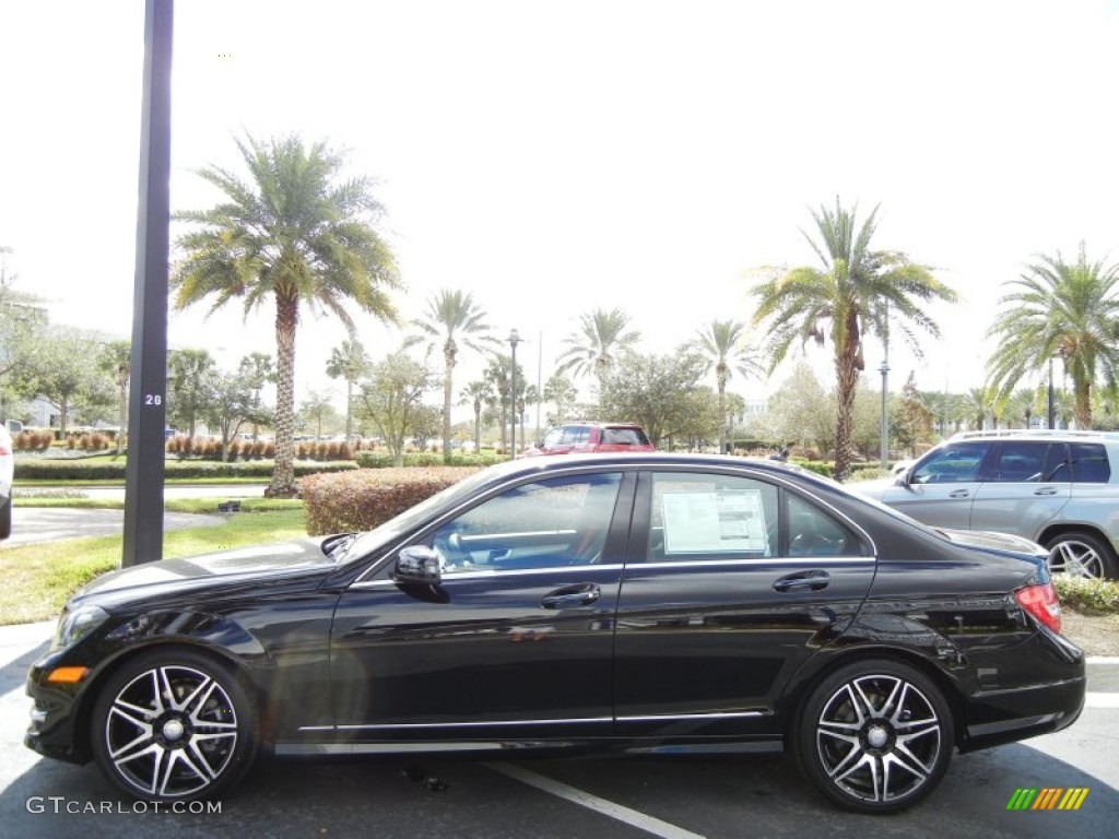 Black 2013 Mercedes-Benz C 250 Sport Exterior Photo #74346222