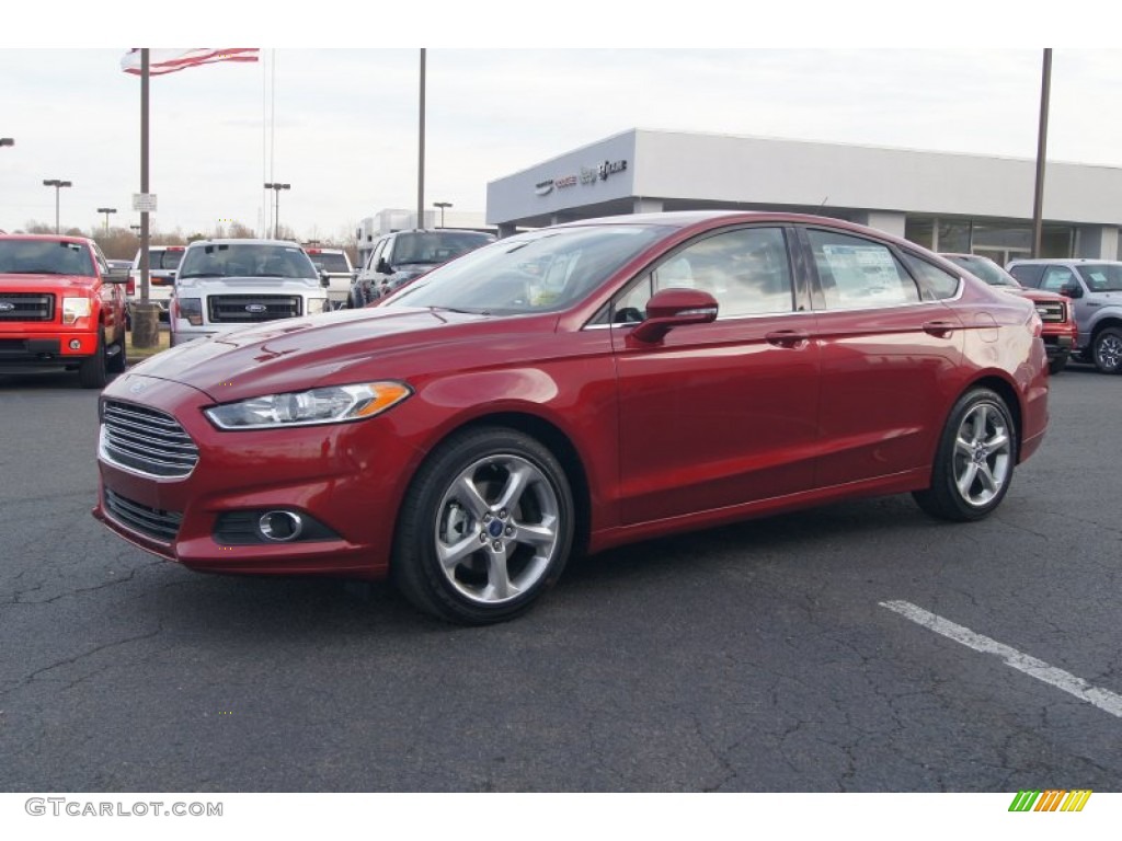 2013 Fusion SE 1.6 EcoBoost - Ruby Red Metallic / Charcoal Black photo #6
