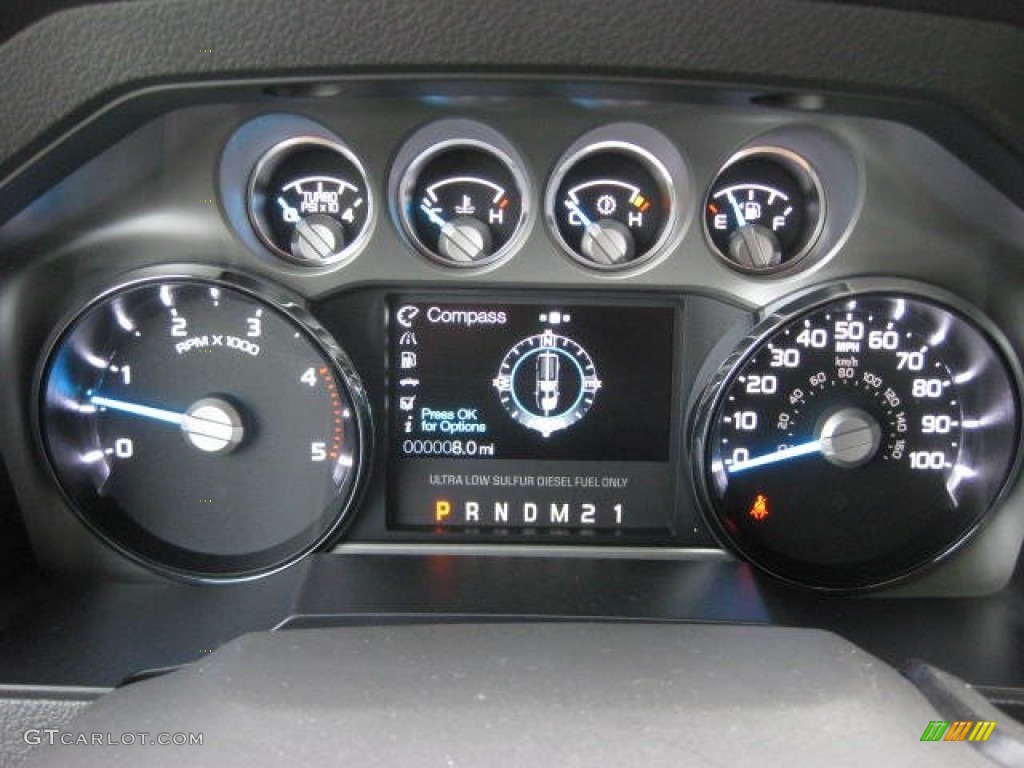 2013 Ford F250 Super Duty Lariat Crew Cab 4x4 Gauges Photo #74346517
