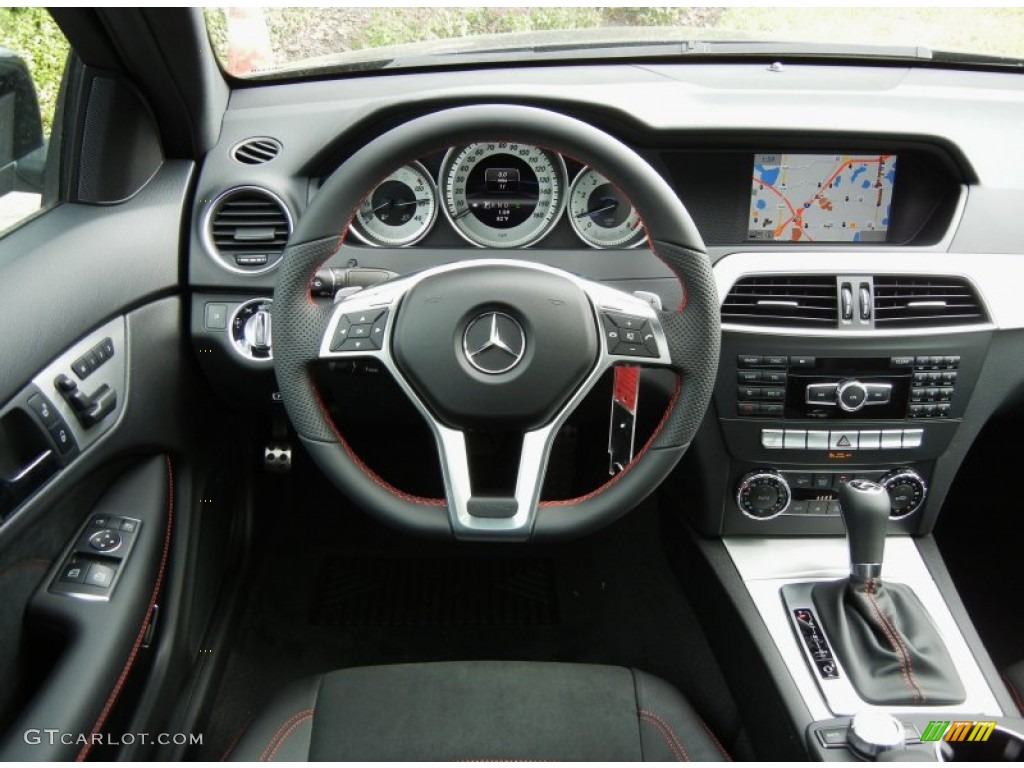 2013 Mercedes-Benz C 250 Coupe Black Dashboard Photo #74346646