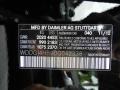 040: Black 2013 Mercedes-Benz C 250 Coupe Color Code