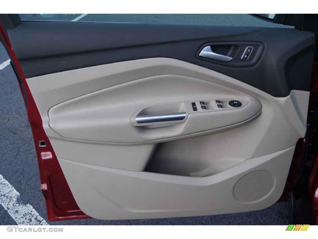 2013 Ford C-Max Hybrid SE Medium Light Stone Door Panel Photo #74347245