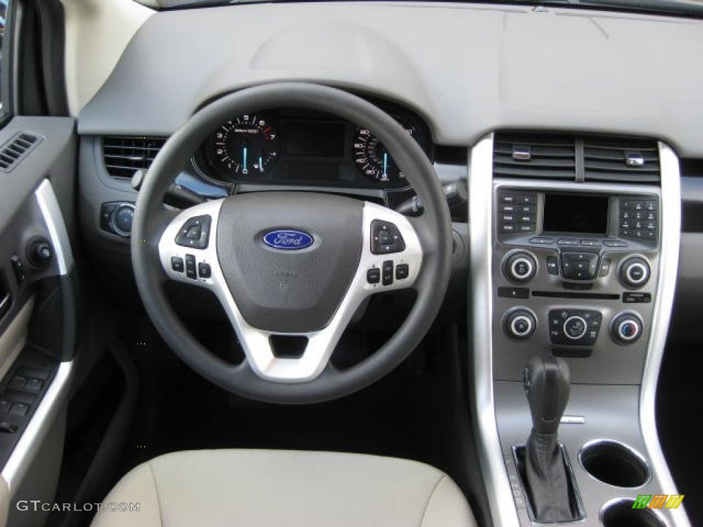2013 Ford Edge SE AWD Medium Light Stone Dashboard Photo #74347860
