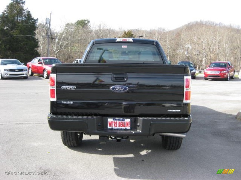 2013 F150 STX SuperCab 4x4 - Tuxedo Black Metallic / Steel Gray photo #7