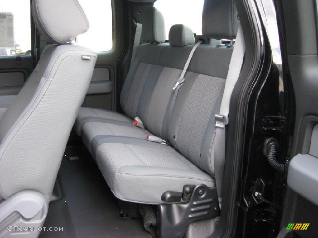 Steel Gray Interior 2013 Ford F150 STX SuperCab 4x4 Photo #74348325