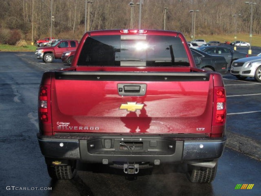 2013 Silverado 1500 LTZ Extended Cab 4x4 - Deep Ruby Metallic / Ebony photo #8