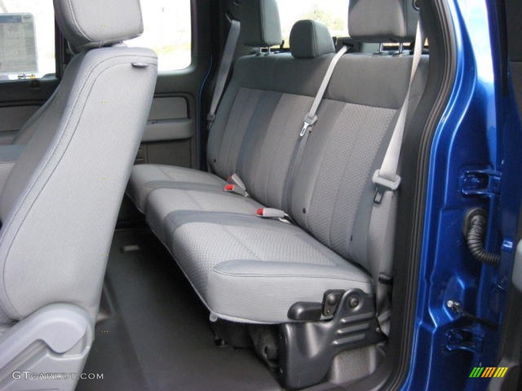 Steel Gray Interior 2013 Ford F150 STX SuperCab 4x4 Photo #74348794
