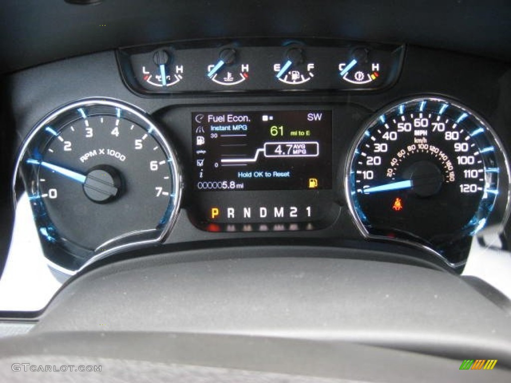 2013 Ford F150 XLT SuperCrew 4x4 Gauges Photo #74349449
