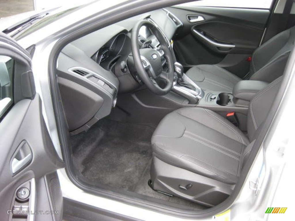Charcoal Black Interior 2013 Ford Focus Titanium Sedan Photo #74349724