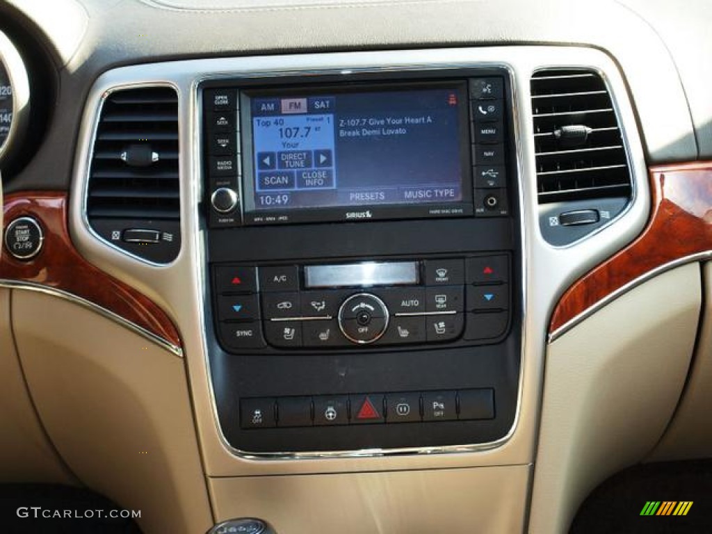 2011 Grand Cherokee Overland 4x4 - Stone White / Dark Frost Beige/Light Frost Beige photo #12