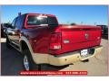 2012 Deep Cherry Red Crystal Pearl Dodge Ram 3500 HD Laramie Longhorn Mega Cab 4x4 Dually  photo #4