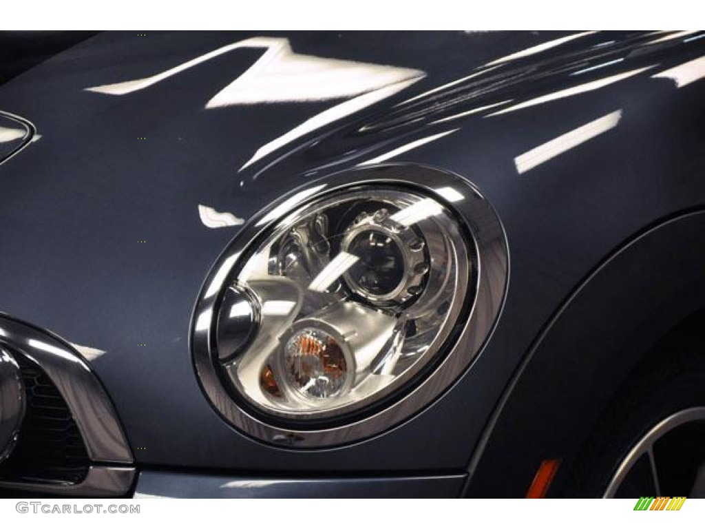 2009 Cooper S Convertible - Horizon Blue / Black/Grey photo #2