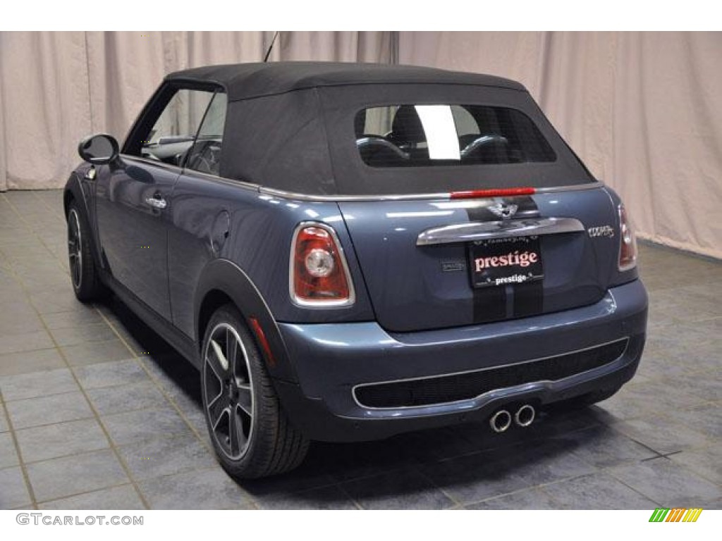 2009 Cooper S Convertible - Horizon Blue / Black/Grey photo #20