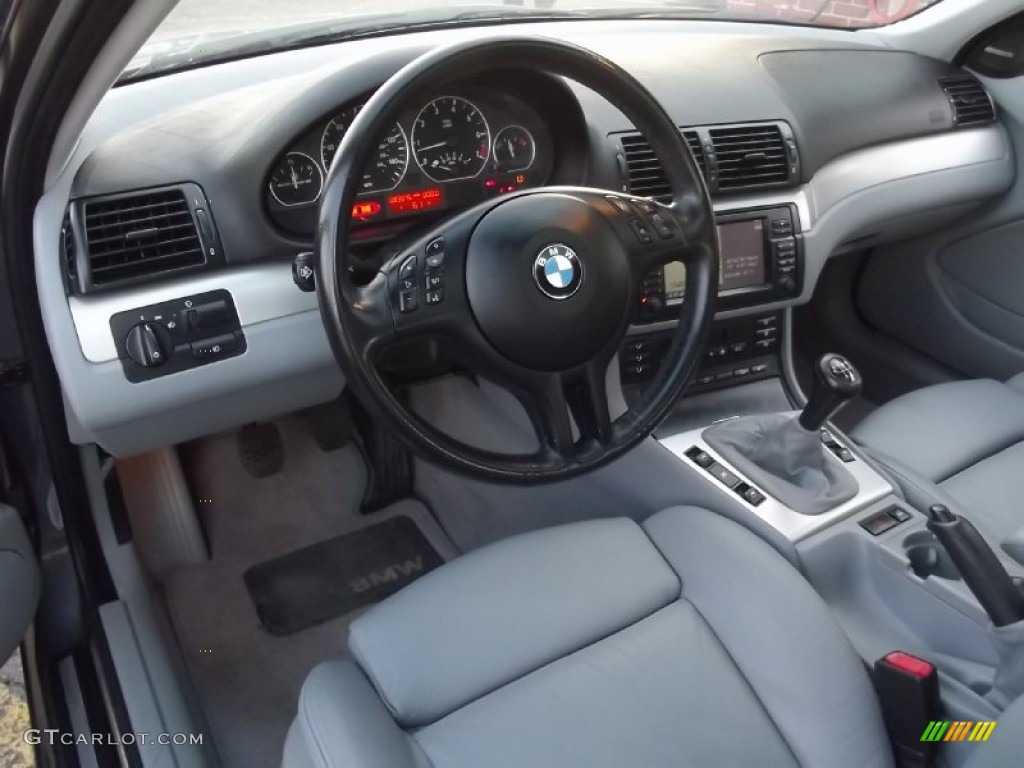 Grey Interior 2003 BMW 3 Series 330xi Sedan Photo #74350676
