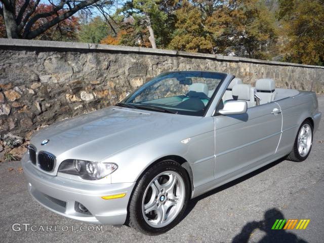 2005 3 Series 330i Convertible - Titanium Silver Metallic / Grey photo #3