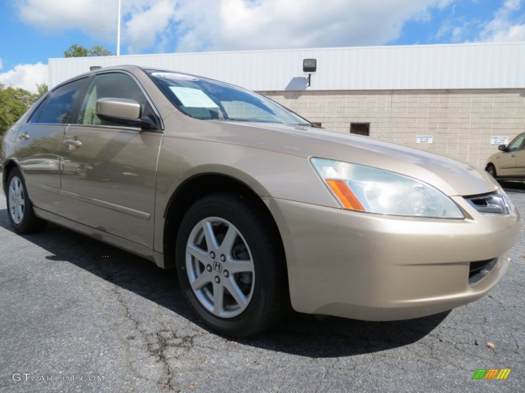 2004 Accord EX V6 Sedan - Desert Mist Metallic / Ivory photo #4