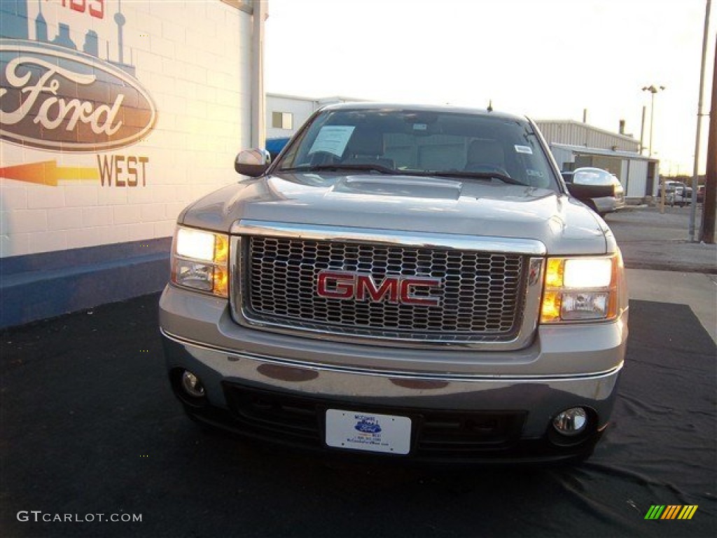 2008 Sierra 1500 SLT Crew Cab 4x4 - Silver Birch Metallic / Light Titanium photo #2