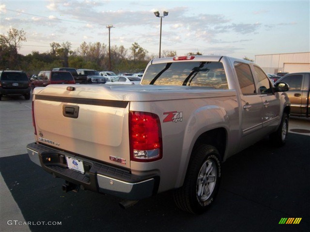 2008 Sierra 1500 SLT Crew Cab 4x4 - Silver Birch Metallic / Light Titanium photo #7