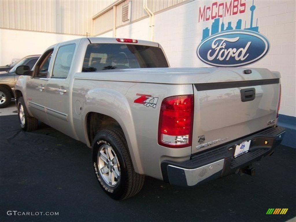 2008 Sierra 1500 SLT Crew Cab 4x4 - Silver Birch Metallic / Light Titanium photo #10