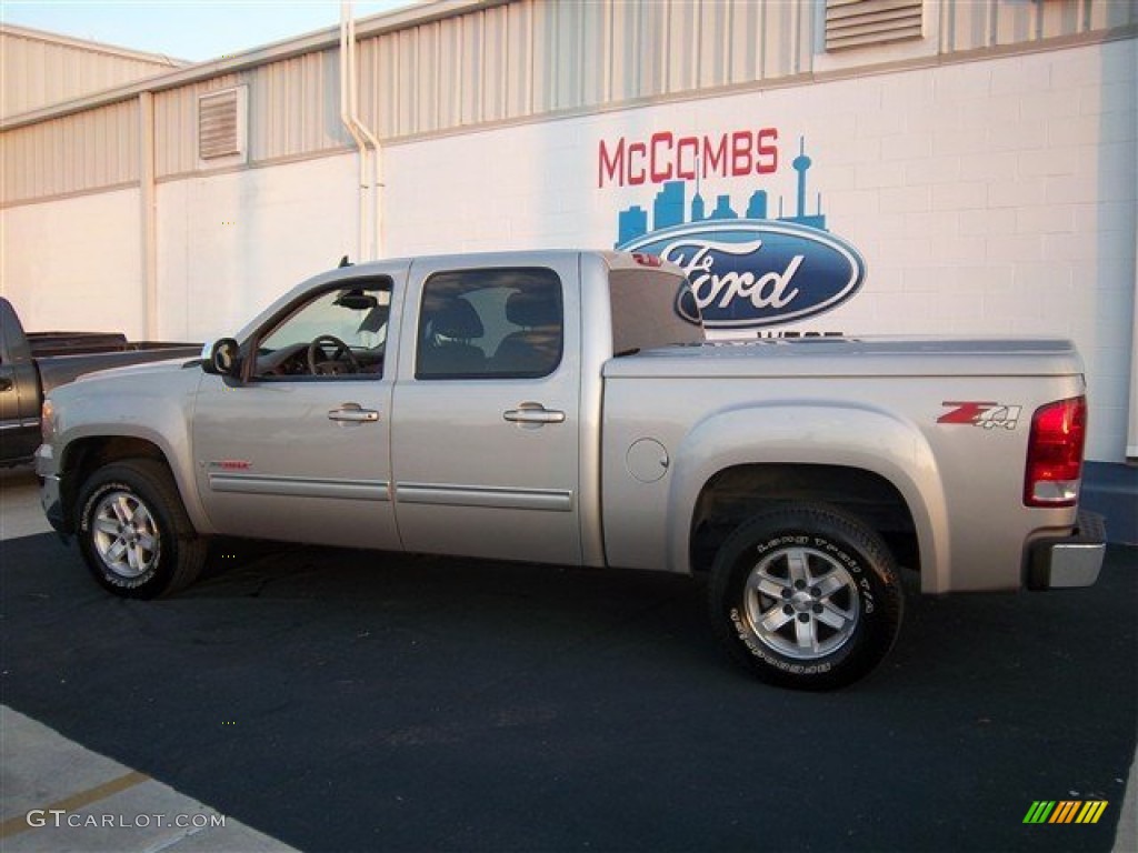 2008 Sierra 1500 SLT Crew Cab 4x4 - Silver Birch Metallic / Light Titanium photo #12