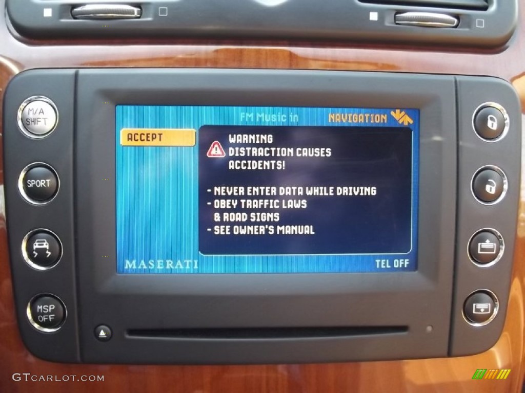 2007 Maserati Quattroporte Sport GT Controls Photo #74355596