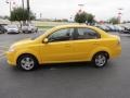 Summer Yellow 2011 Chevrolet Aveo LT Sedan Exterior