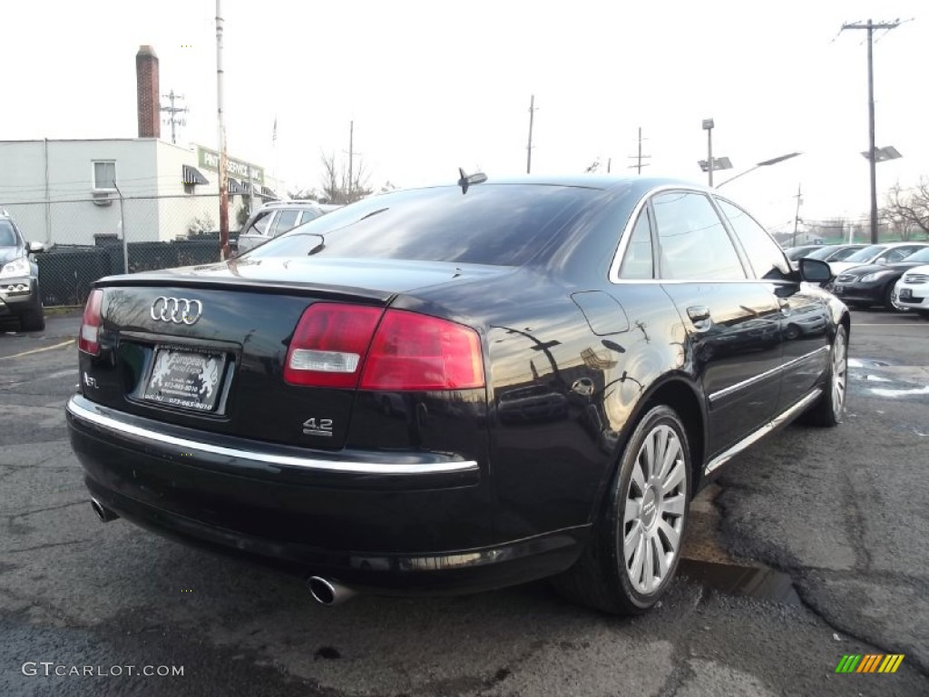 2005 A8 L 4.2 quattro - Brilliant Black / Black photo #3