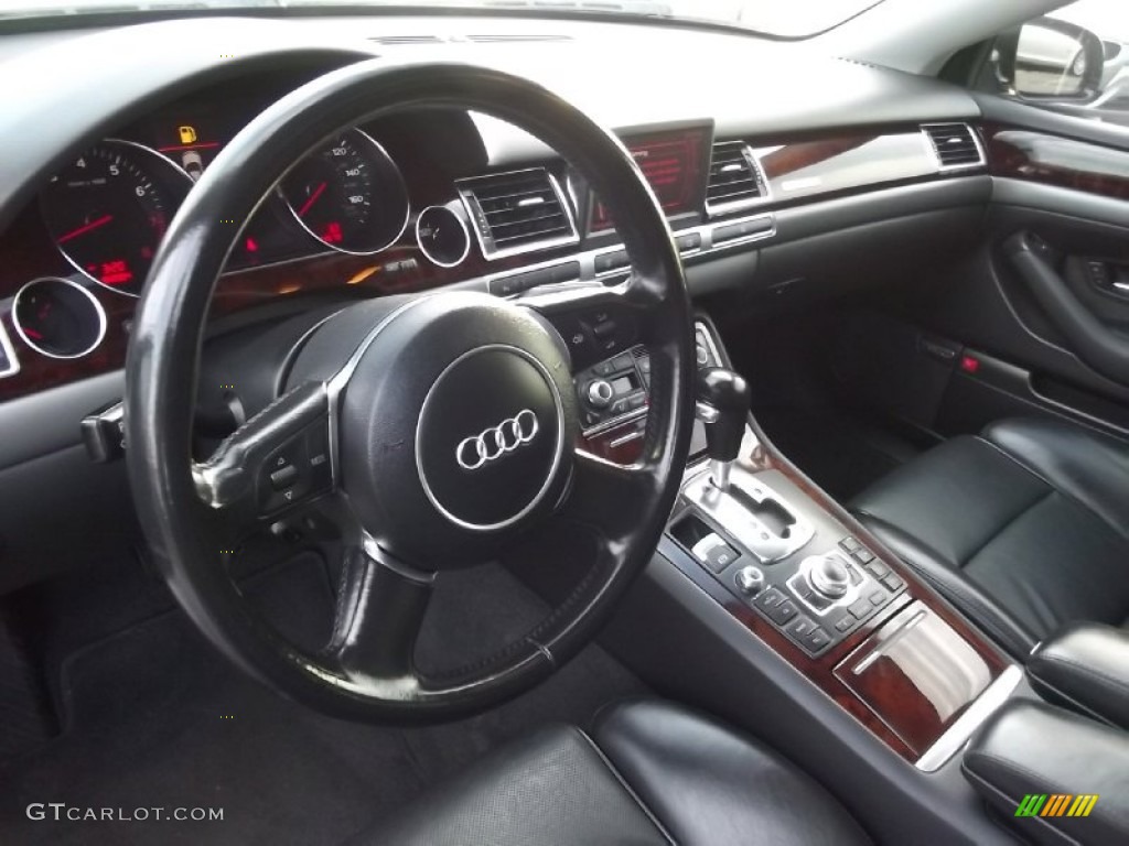 2005 A8 L 4.2 quattro - Brilliant Black / Black photo #11