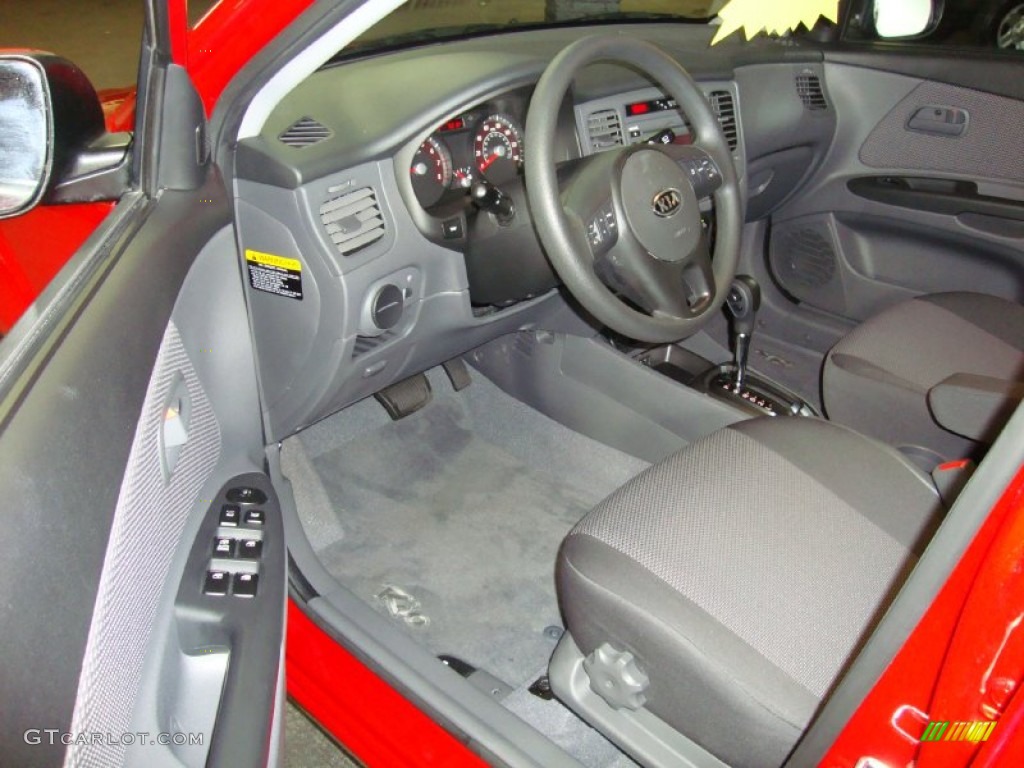 Gray Interior 2010 Kia Rio Rio5 LX Hatchback Photo #74356703