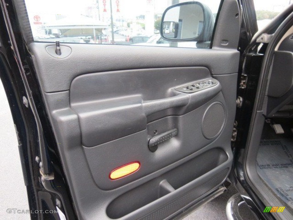 2003 Ram 1500 SLT Quad Cab - Black / Dark Slate Gray photo #10