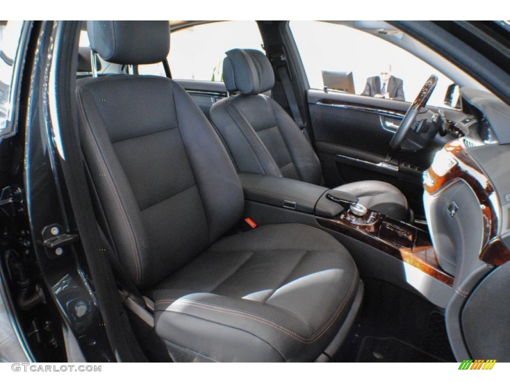 Black Interior 2011 Mercedes-Benz S 550 4Matic Sedan Photo #74357660