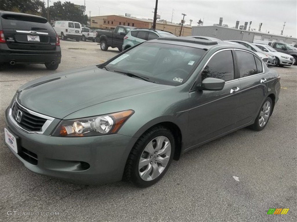 2008 Accord EX V6 Sedan - Mystic Green Metallic / Black photo #8