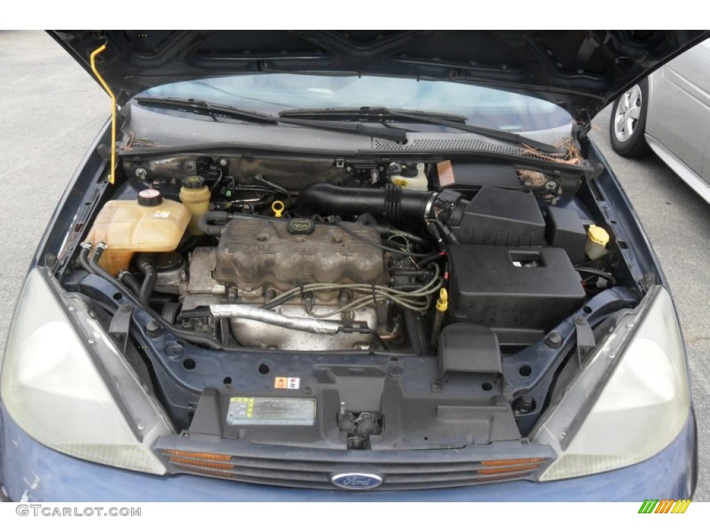 2003 Focus SE Sedan - Twilight Blue Metallic / Medium Graphite photo #19