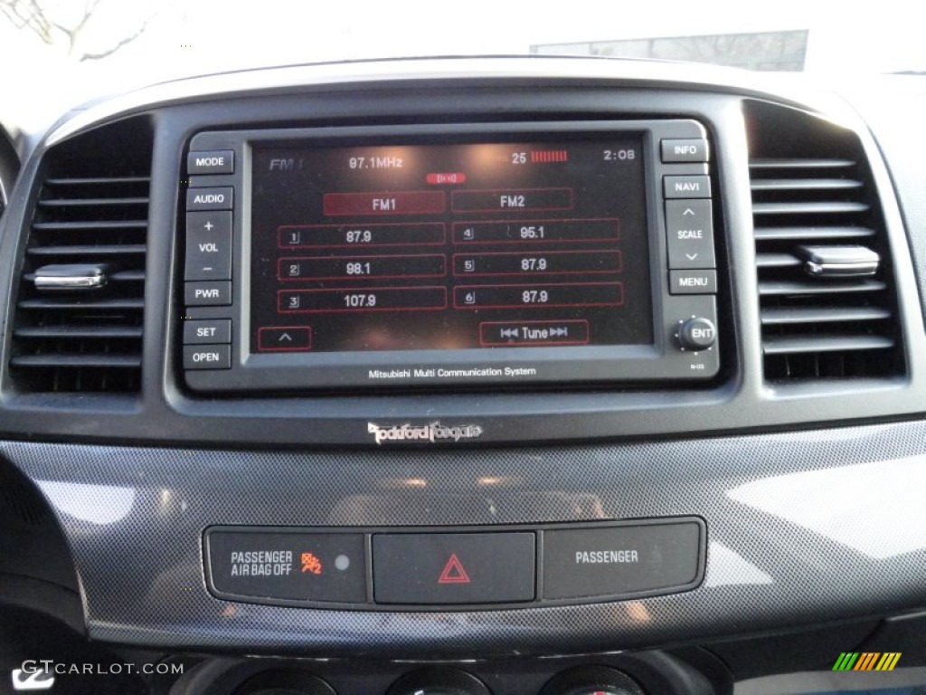 2010 Mitsubishi Lancer Evolution GSR Audio System Photo #74358678