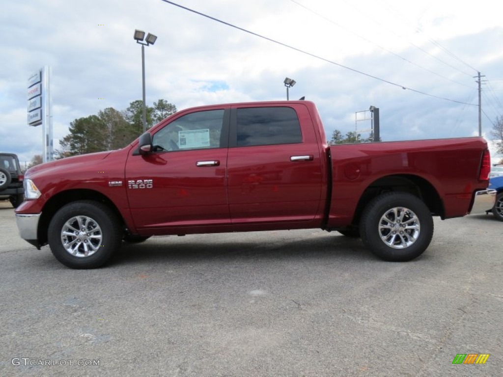 Deep Cherry Red Pearl 2013 Ram 1500 Big Horn Crew Cab 4x4 Exterior Photo #74359664